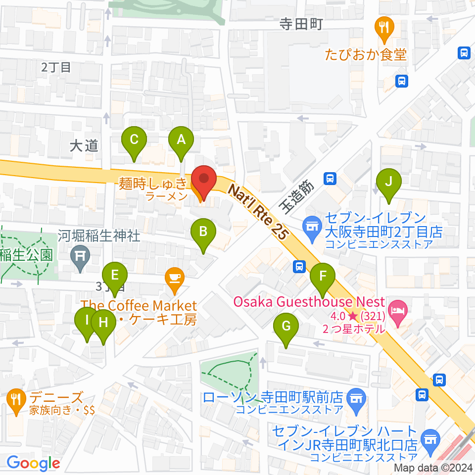 うえはミュージックフォレスト周辺の駐車場・コインパーキング一覧地図