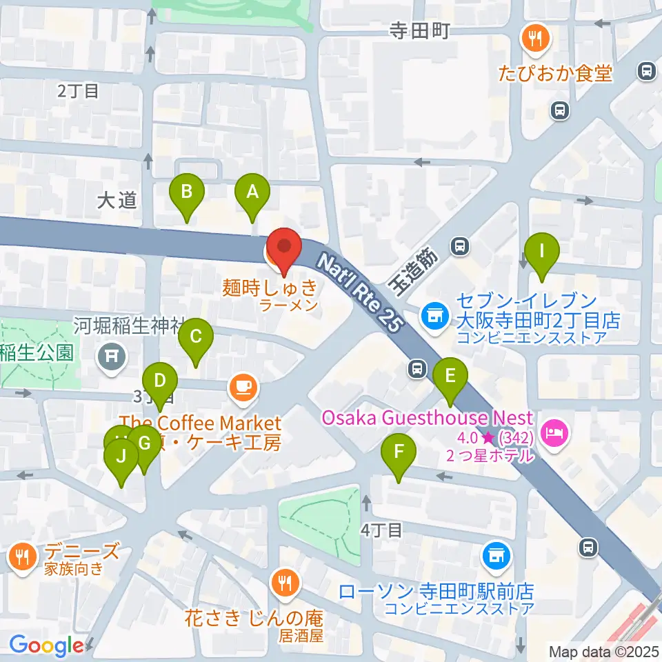 うえはミュージックフォレスト周辺の駐車場・コインパーキング一覧地図