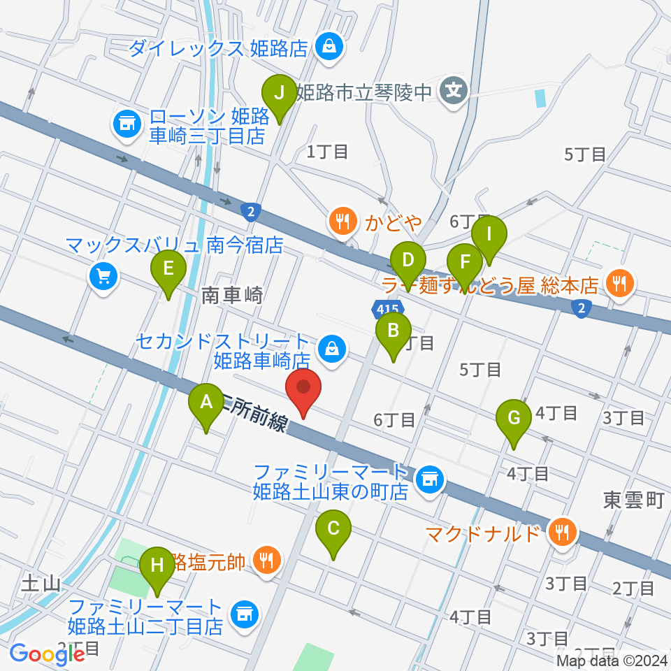 サウンドステーション周辺の駐車場・コインパーキング一覧地図