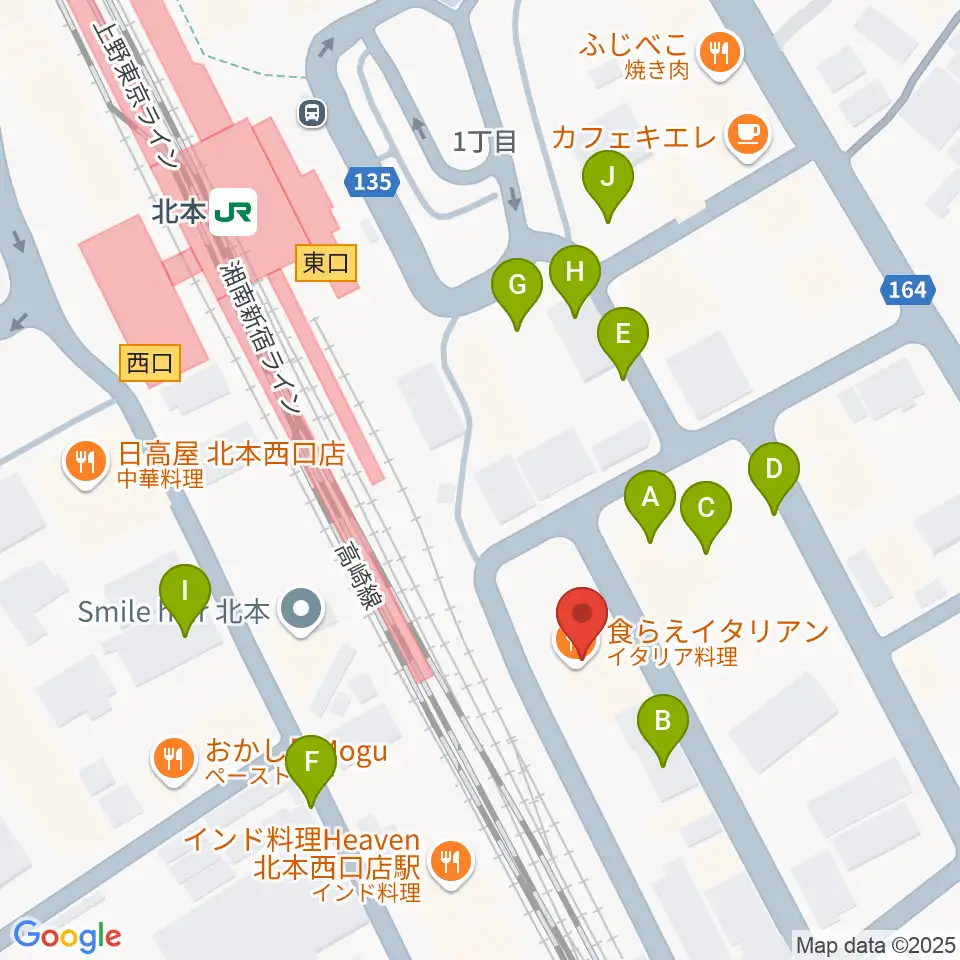 エクセラ・カルチャースクール周辺の駐車場・コインパーキング一覧地図