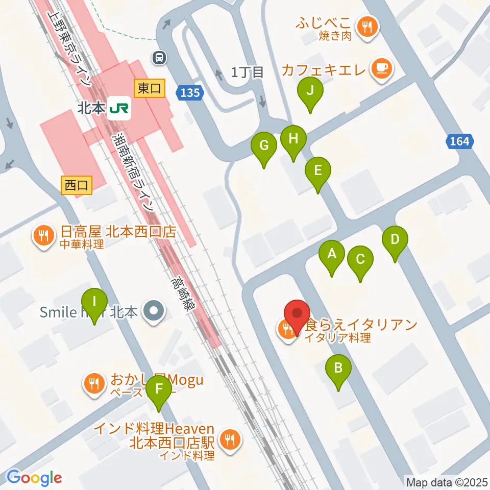 エクセラ・カルチャースクール周辺の駐車場・コインパーキング一覧地図