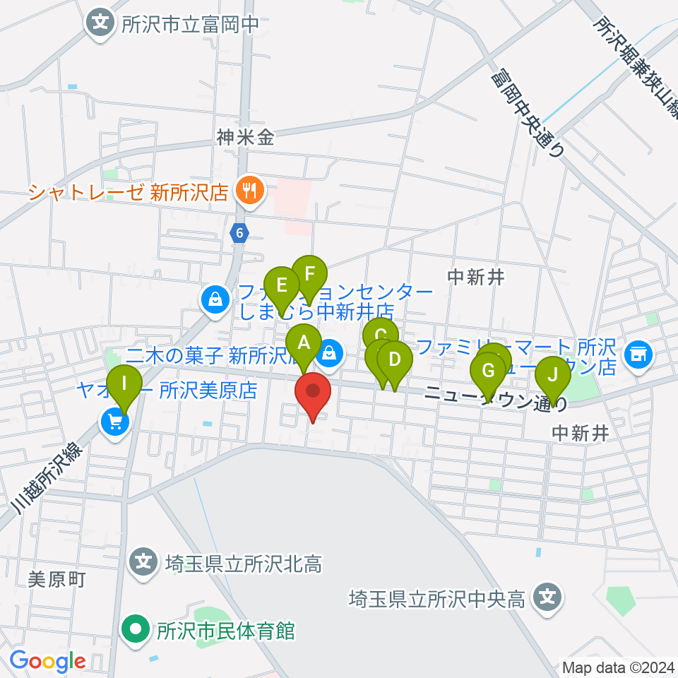 市川みどり音楽教室周辺の駐車場・コインパーキング一覧地図