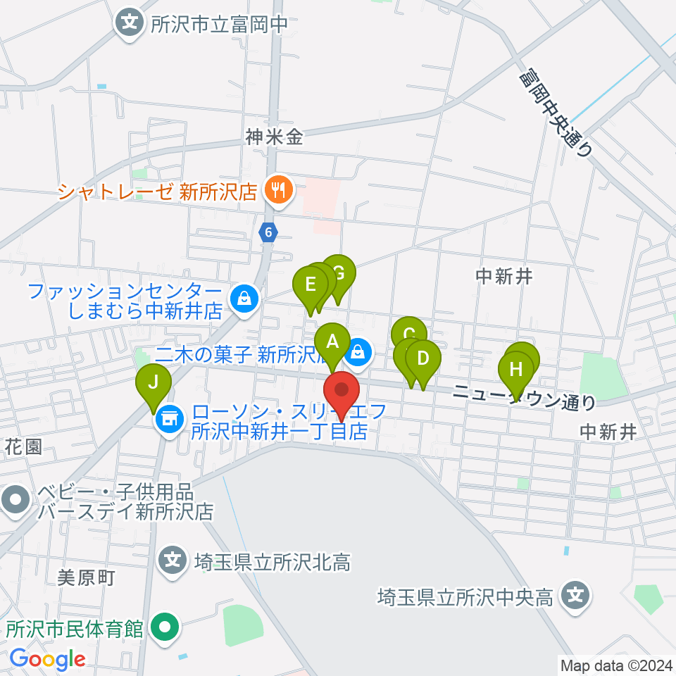 市川みどり音楽教室周辺の駐車場・コインパーキング一覧地図