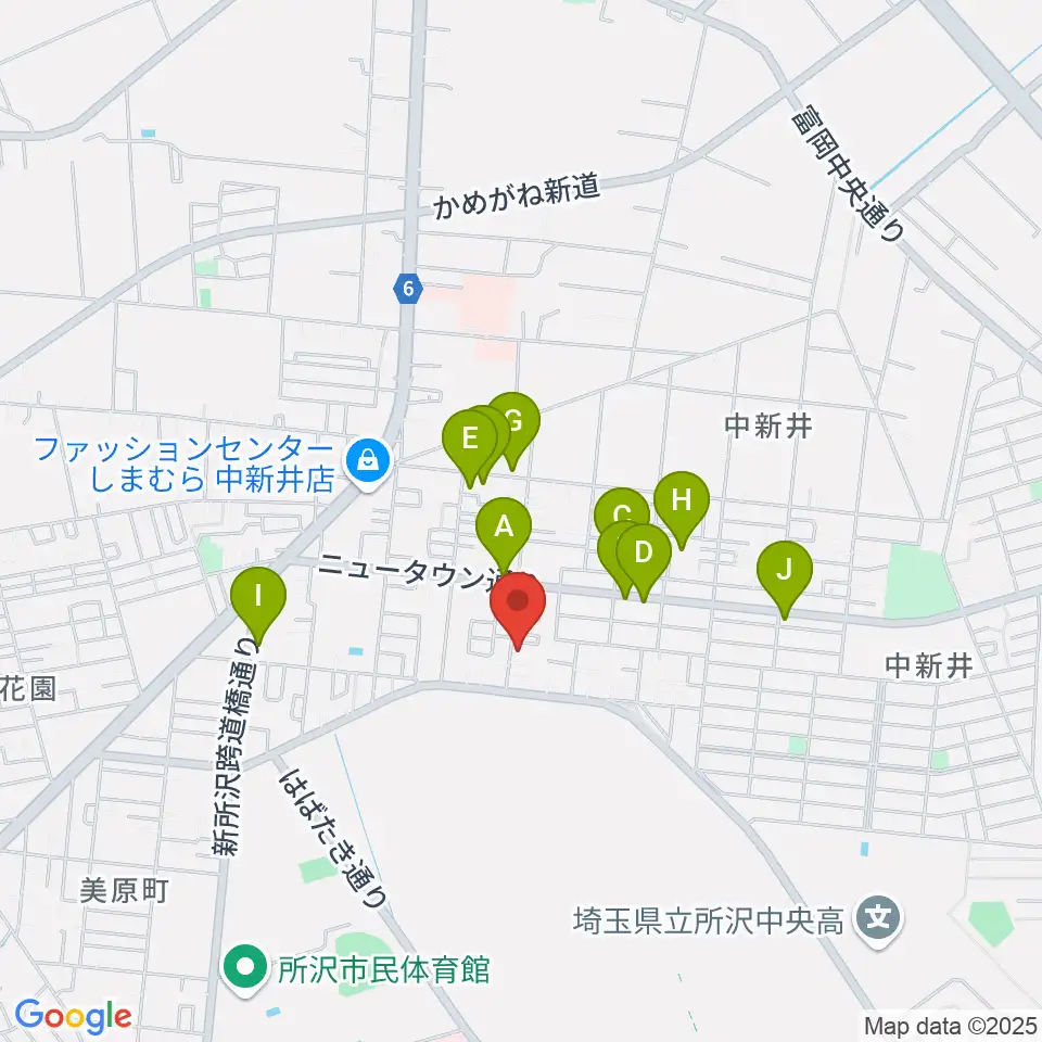 市川みどり音楽教室周辺の駐車場・コインパーキング一覧地図