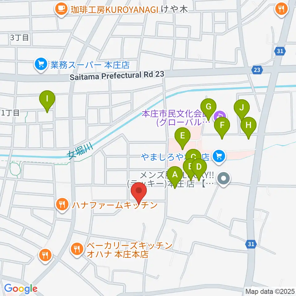 南音楽院周辺の駐車場・コインパーキング一覧地図