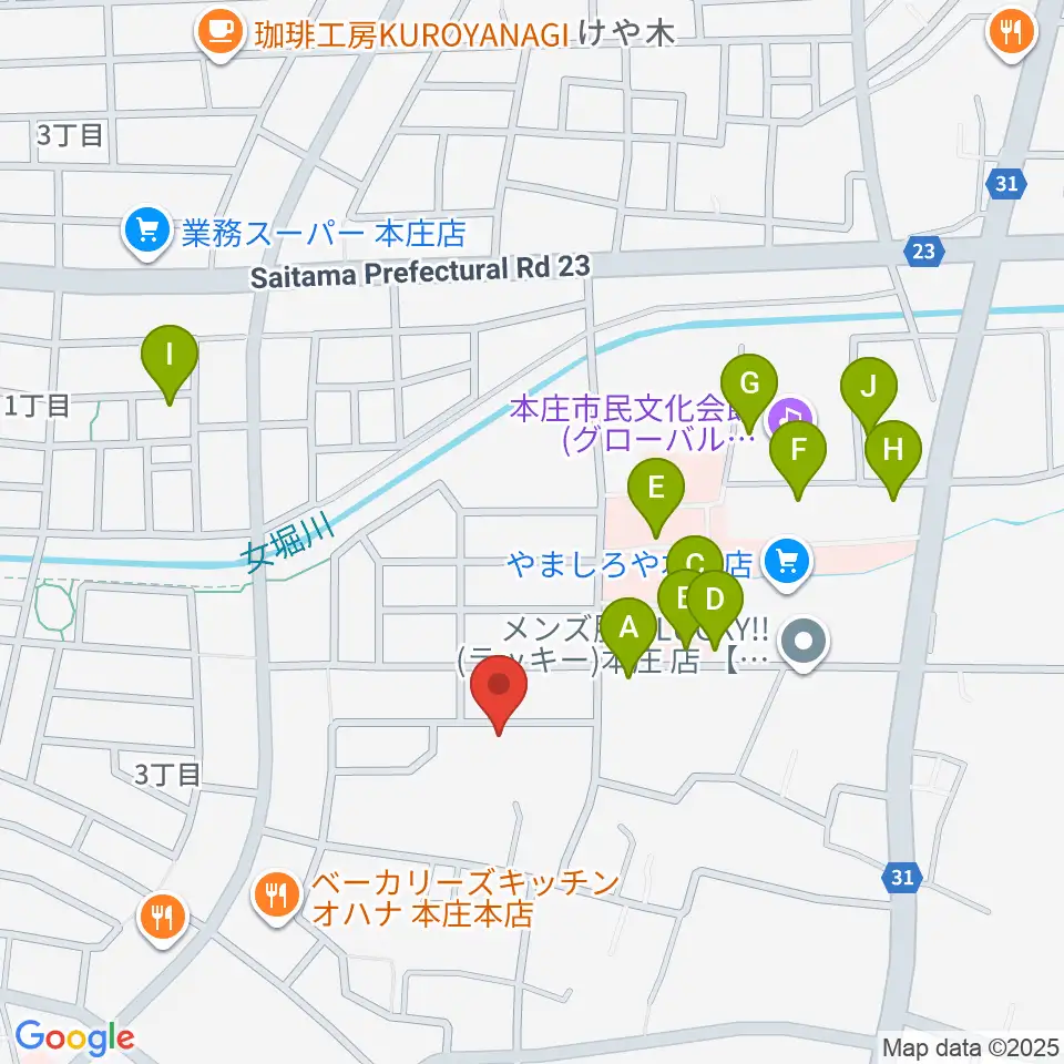 南音楽院周辺の駐車場・コインパーキング一覧地図