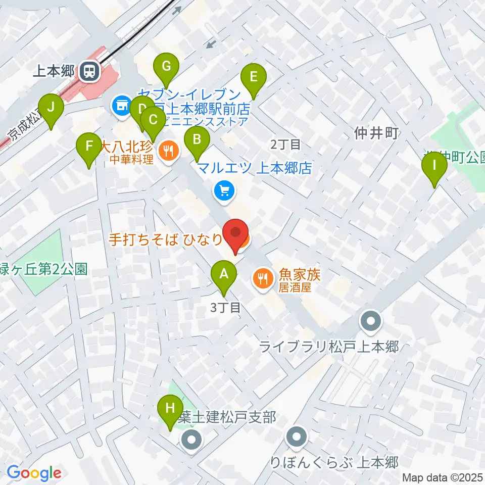 松戸学院周辺の駐車場・コインパーキング一覧地図