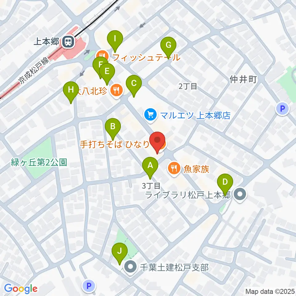 松戸学院周辺の駐車場・コインパーキング一覧地図
