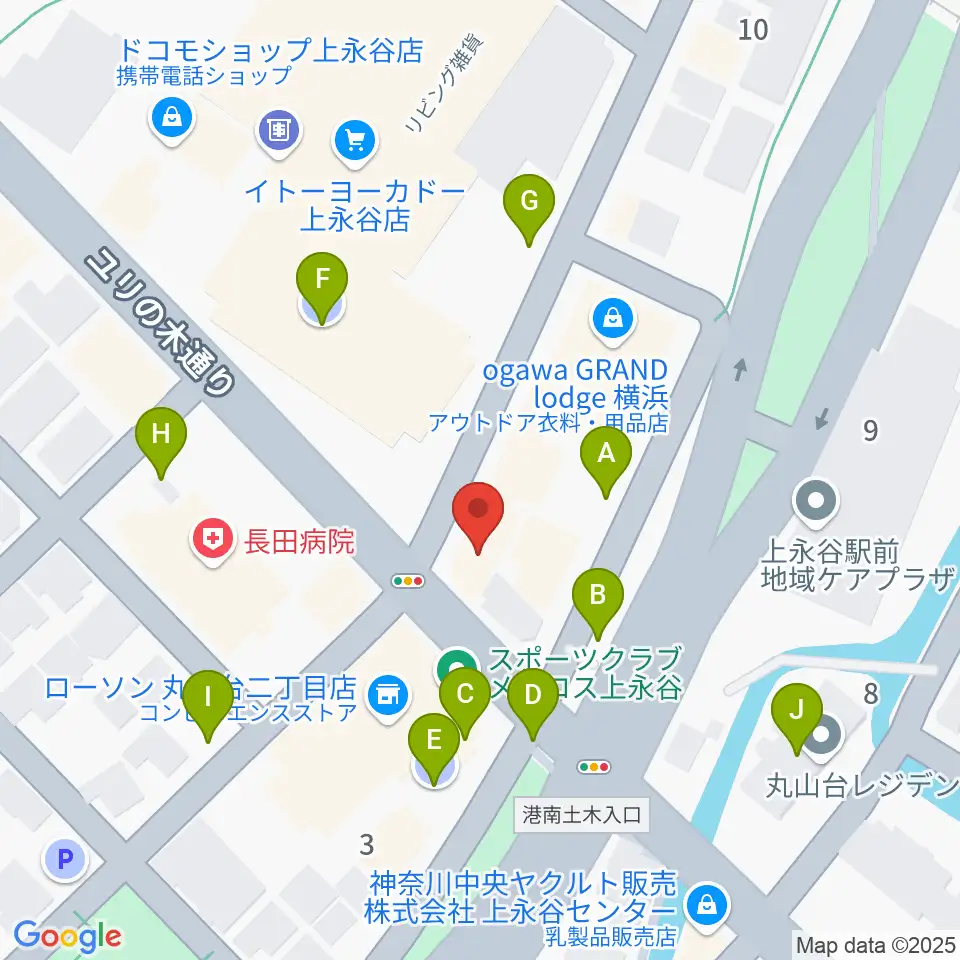平山音楽院 上永谷本校周辺の駐車場・コインパーキング一覧地図