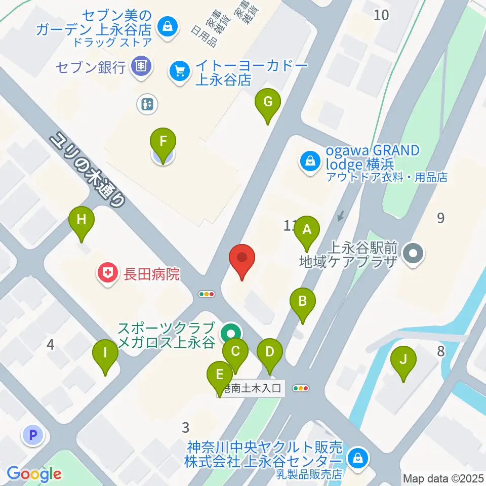 平山音楽院 上永谷本校周辺の駐車場・コインパーキング一覧地図