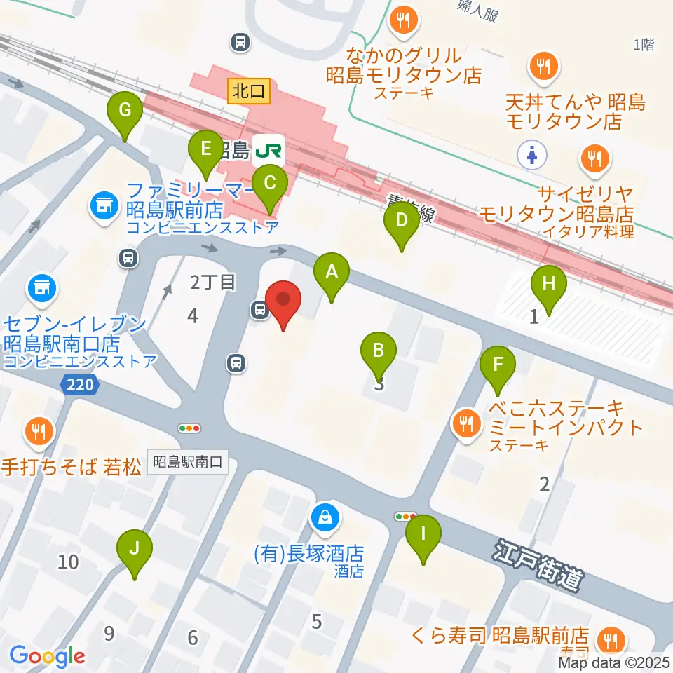 マツダミュージックアカデミー周辺の駐車場・コインパーキング一覧地図