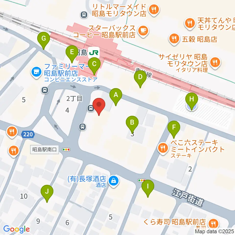 マツダミュージックアカデミー周辺の駐車場・コインパーキング一覧地図