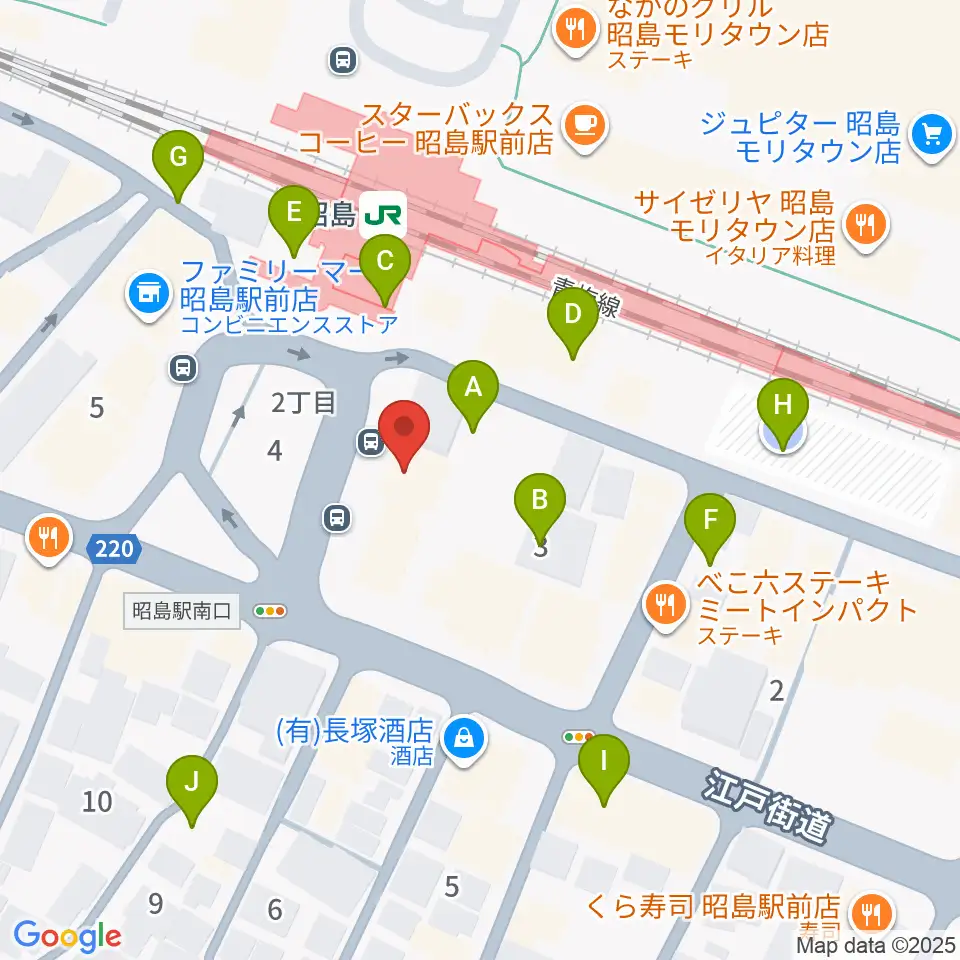 マツダミュージックアカデミー周辺の駐車場・コインパーキング一覧地図