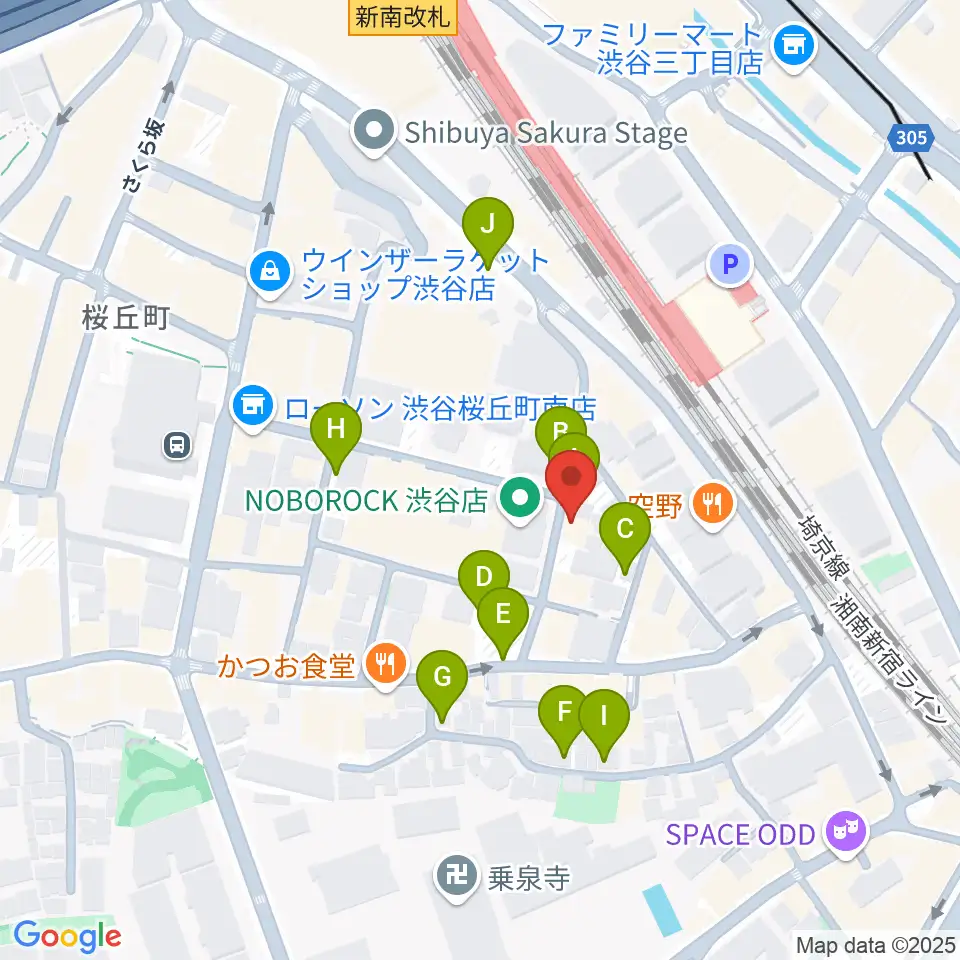 ヴァーヴミュージックスクール周辺の駐車場・コインパーキング一覧地図
