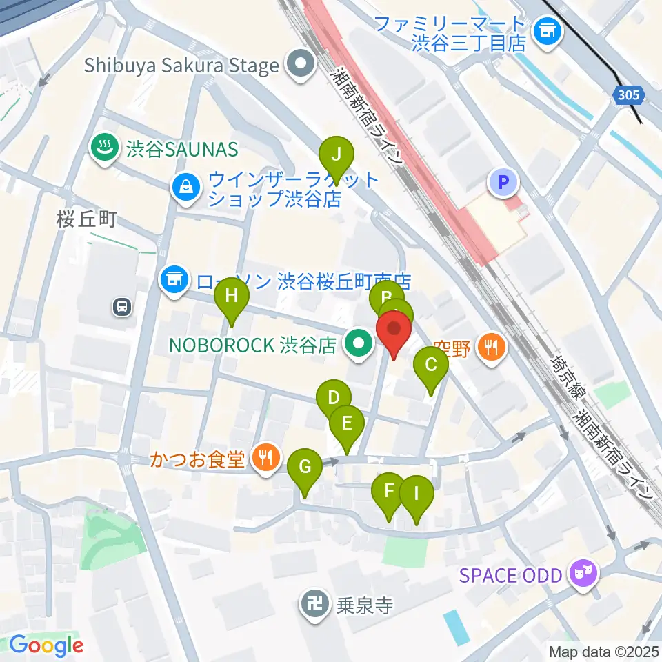 ヴァーヴミュージックスクール周辺の駐車場・コインパーキング一覧地図