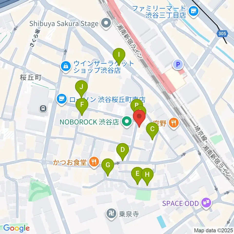 ヴァーヴミュージックスクール周辺の駐車場・コインパーキング一覧地図