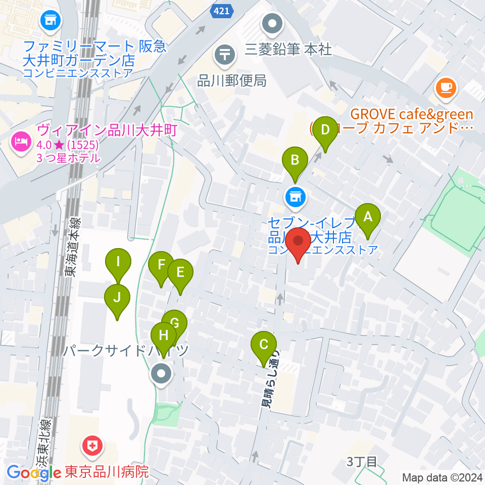 天華二胡学院周辺の駐車場・コインパーキング一覧地図