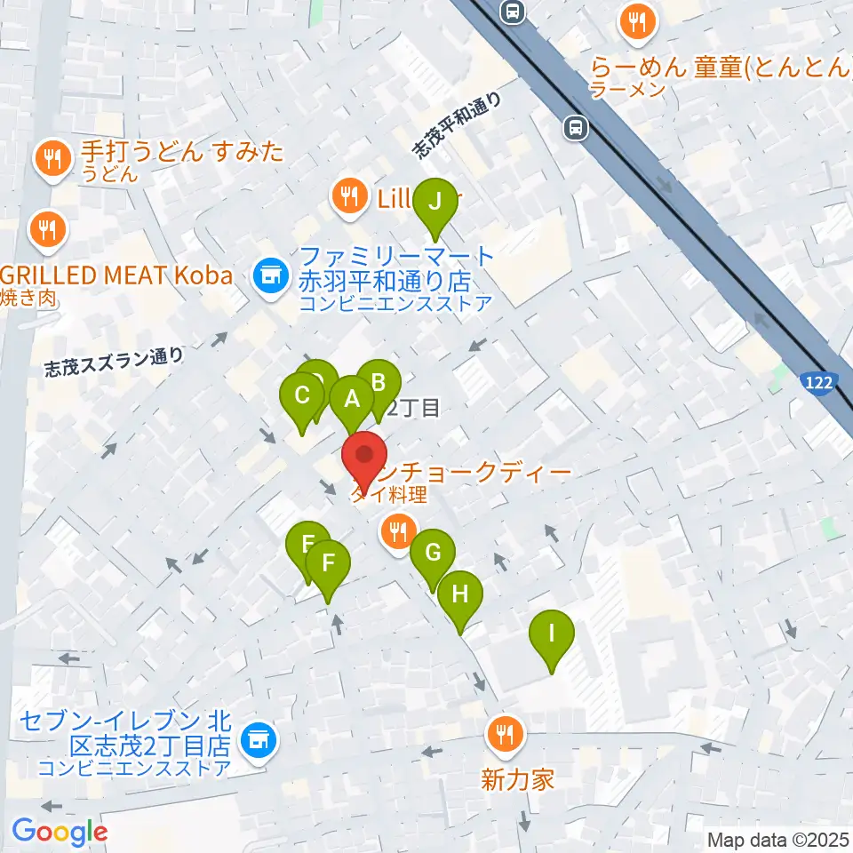 ドルチェ音楽学園周辺の駐車場・コインパーキング一覧地図