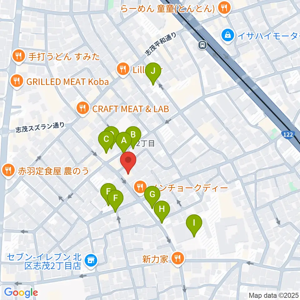 ドルチェ音楽学園周辺の駐車場・コインパーキング一覧地図