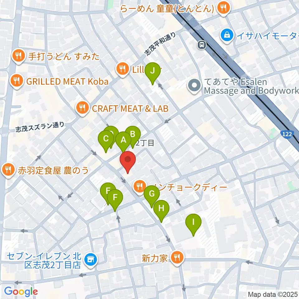 ドルチェ音楽学園周辺の駐車場・コインパーキング一覧地図