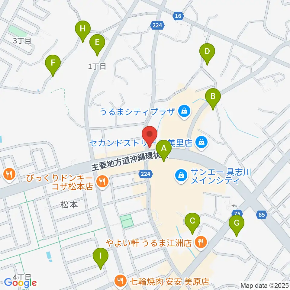 音楽教室ヒラソル周辺の駐車場・コインパーキング一覧地図