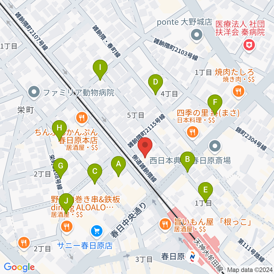 jmc音楽教室周辺の駐車場・コインパーキング一覧地図