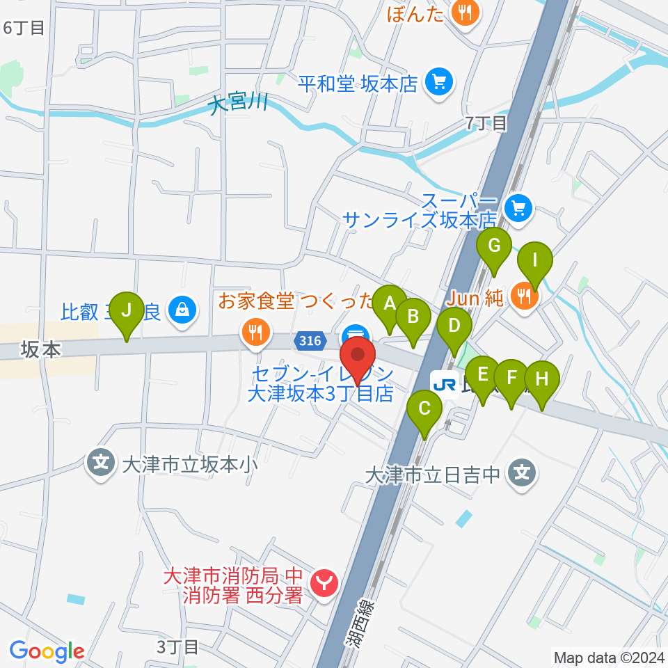 スタジオピッコロ周辺の駐車場・コインパーキング一覧地図