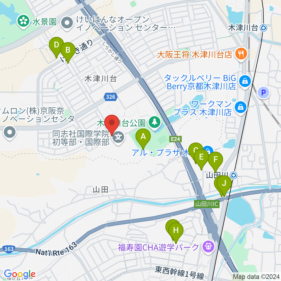 アルテノーヴァ周辺の駐車場・コインパーキング一覧地図