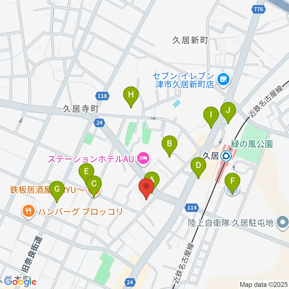フミヤ楽器周辺の駐車場・コインパーキング一覧地図