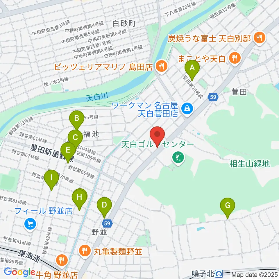 ミュージック・ドルチェ音楽教室周辺の駐車場・コインパーキング一覧地図