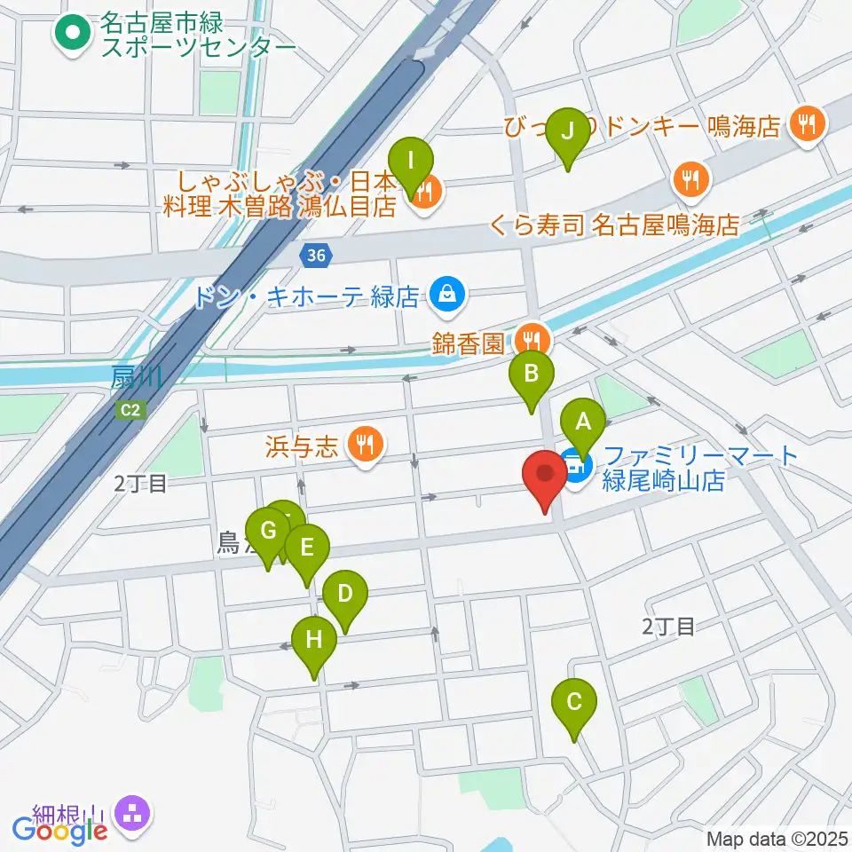 ボイスミュージック周辺の駐車場・コインパーキング一覧地図