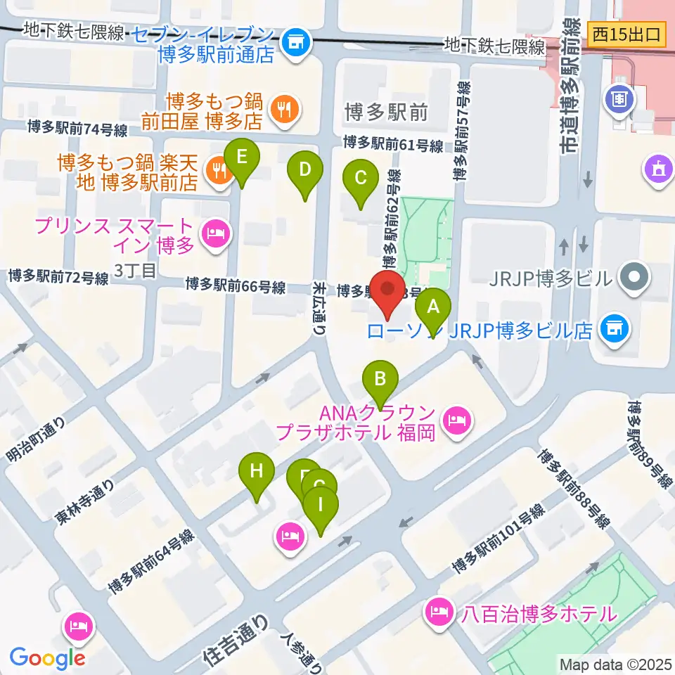 専門学校 九州ビジュアルアーツ周辺の駐車場・コインパーキング一覧地図