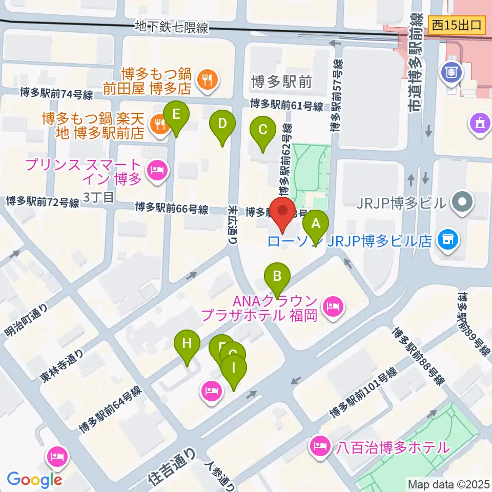 専門学校 九州ビジュアルアーツ周辺の駐車場・コインパーキング一覧地図