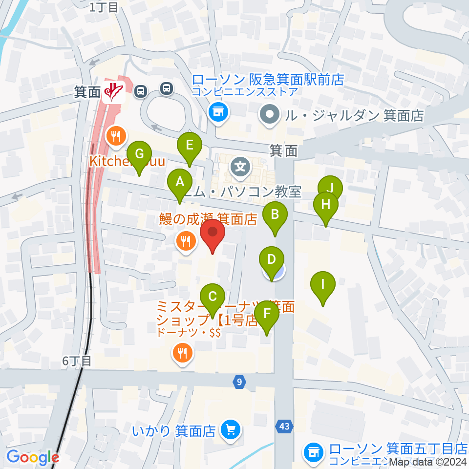 ミュージックドリーム音楽教室周辺の駐車場・コインパーキング一覧地図