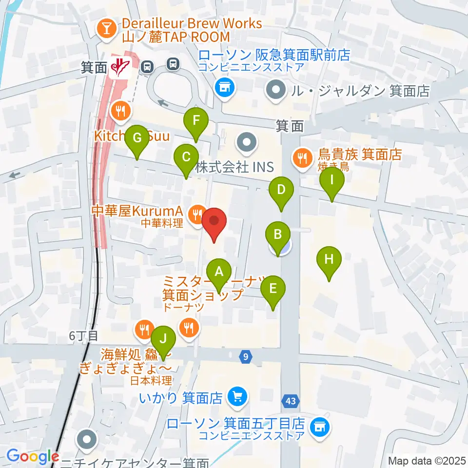 ミュージックドリーム音楽教室周辺の駐車場・コインパーキング一覧地図