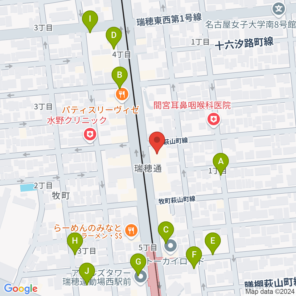 コンピュータミュージックスクールリカレンス周辺の駐車場・コインパーキング一覧地図