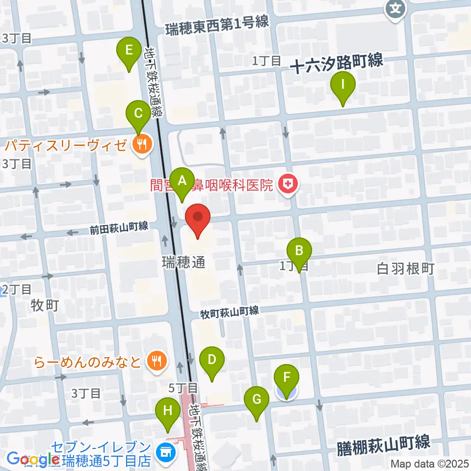 コンピュータミュージックスクールリカレンス周辺の駐車場・コインパーキング一覧地図