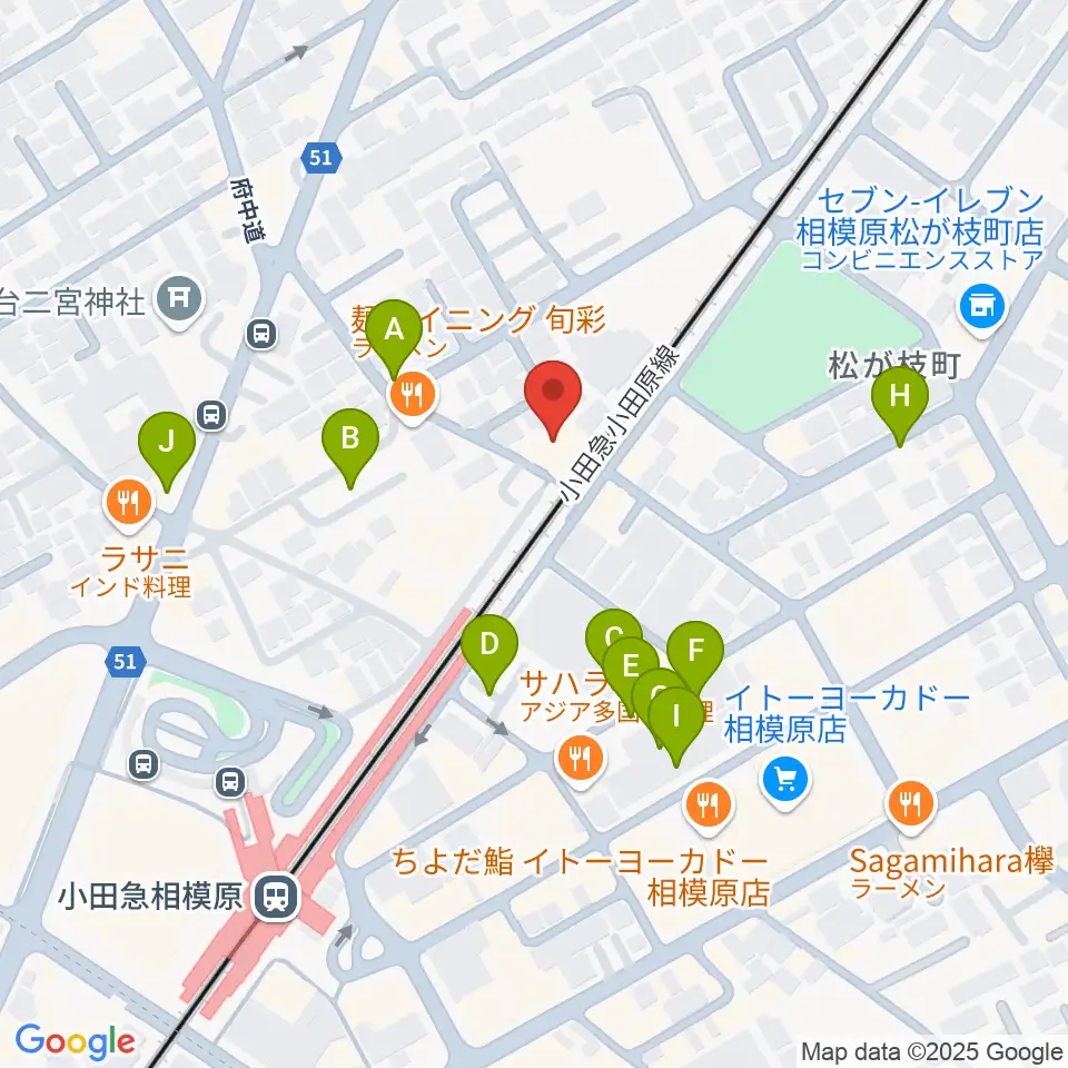 エンゼルミュージック周辺の駐車場・コインパーキング一覧地図