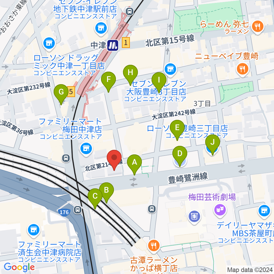 ESPエンタテインメント大阪周辺の駐車場・コインパーキング一覧地図