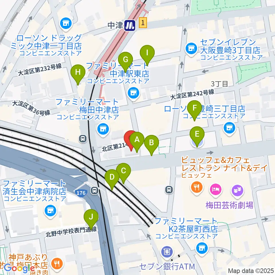 ESPエンタテインメント大阪周辺の駐車場・コインパーキング一覧地図