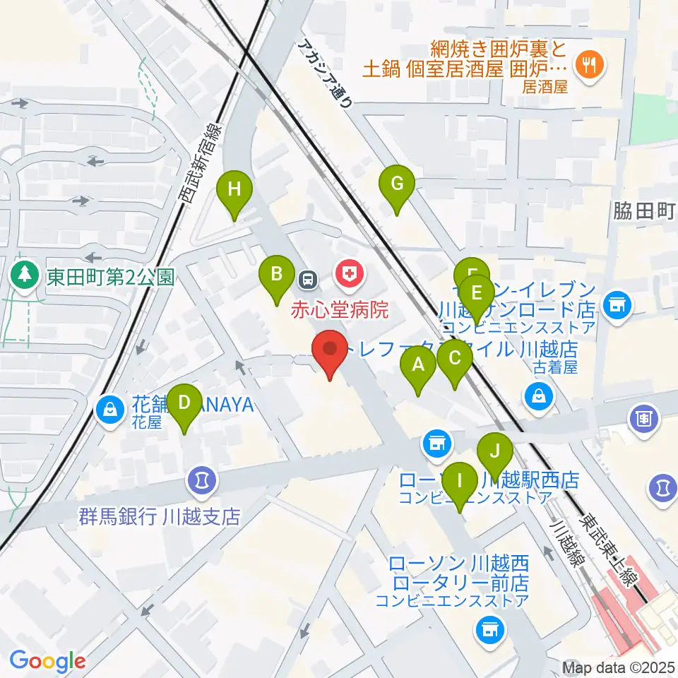 トミースマイル音楽教室周辺の駐車場・コインパーキング一覧地図