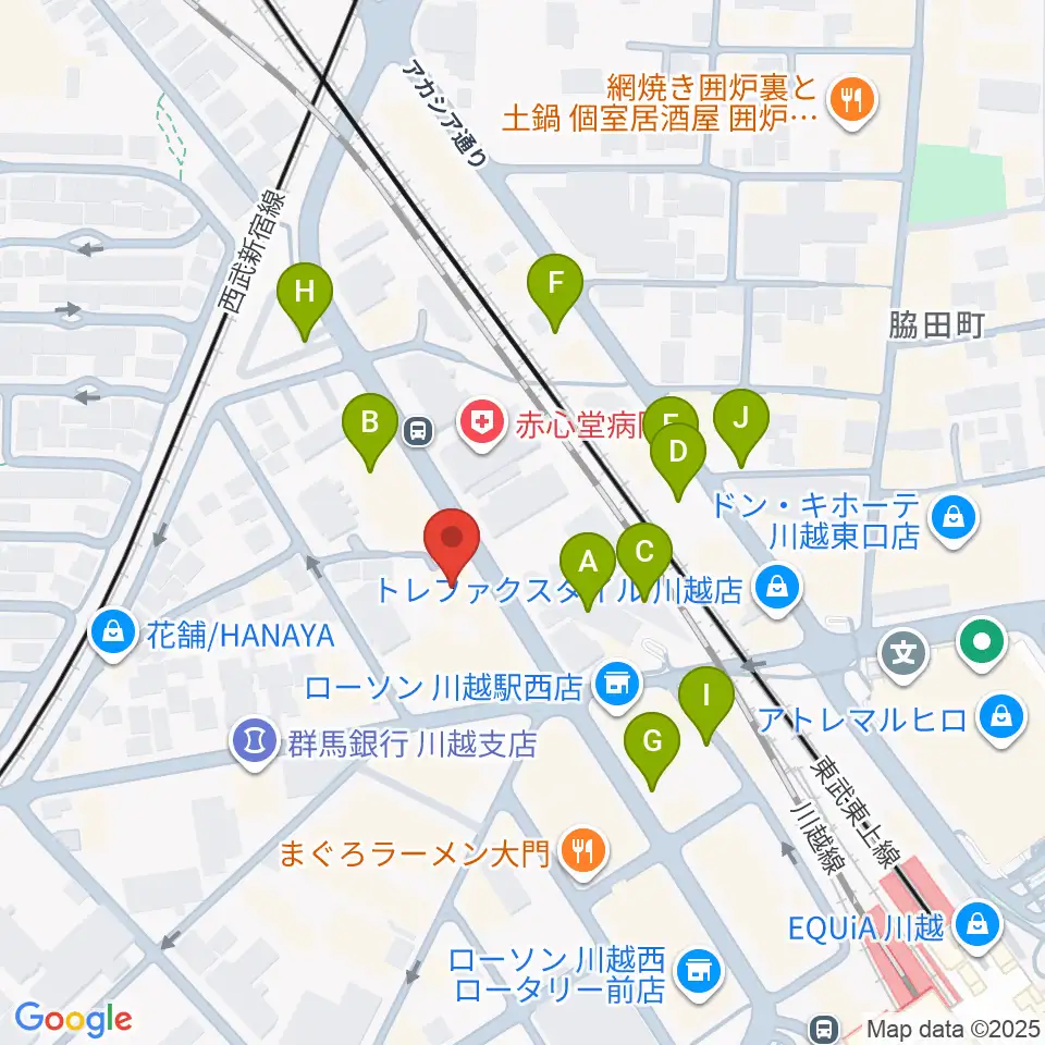 トミースマイル音楽教室周辺の駐車場・コインパーキング一覧地図