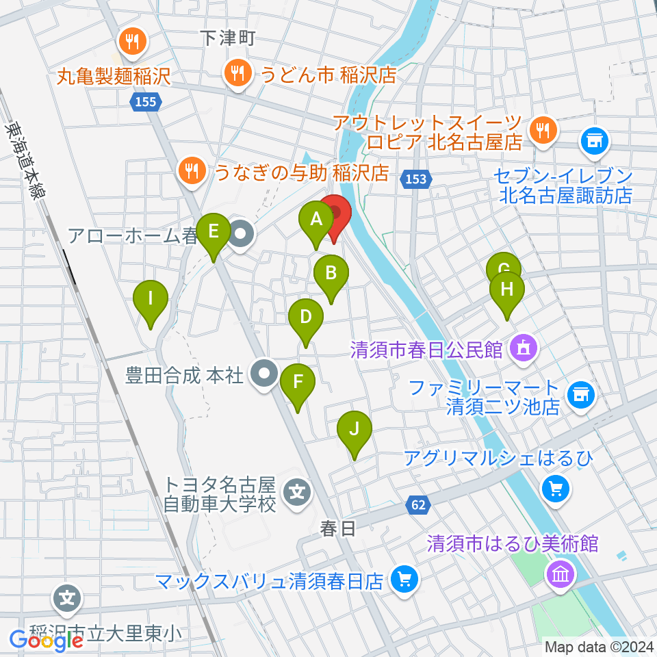 リュウケイミュージックネット周辺の駐車場・コインパーキング一覧地図