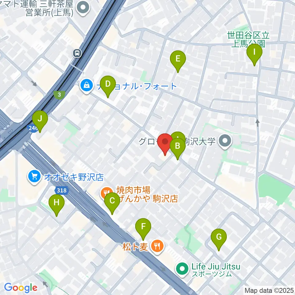 ワンヴォイスミュージックスクール周辺の駐車場・コインパーキング一覧地図