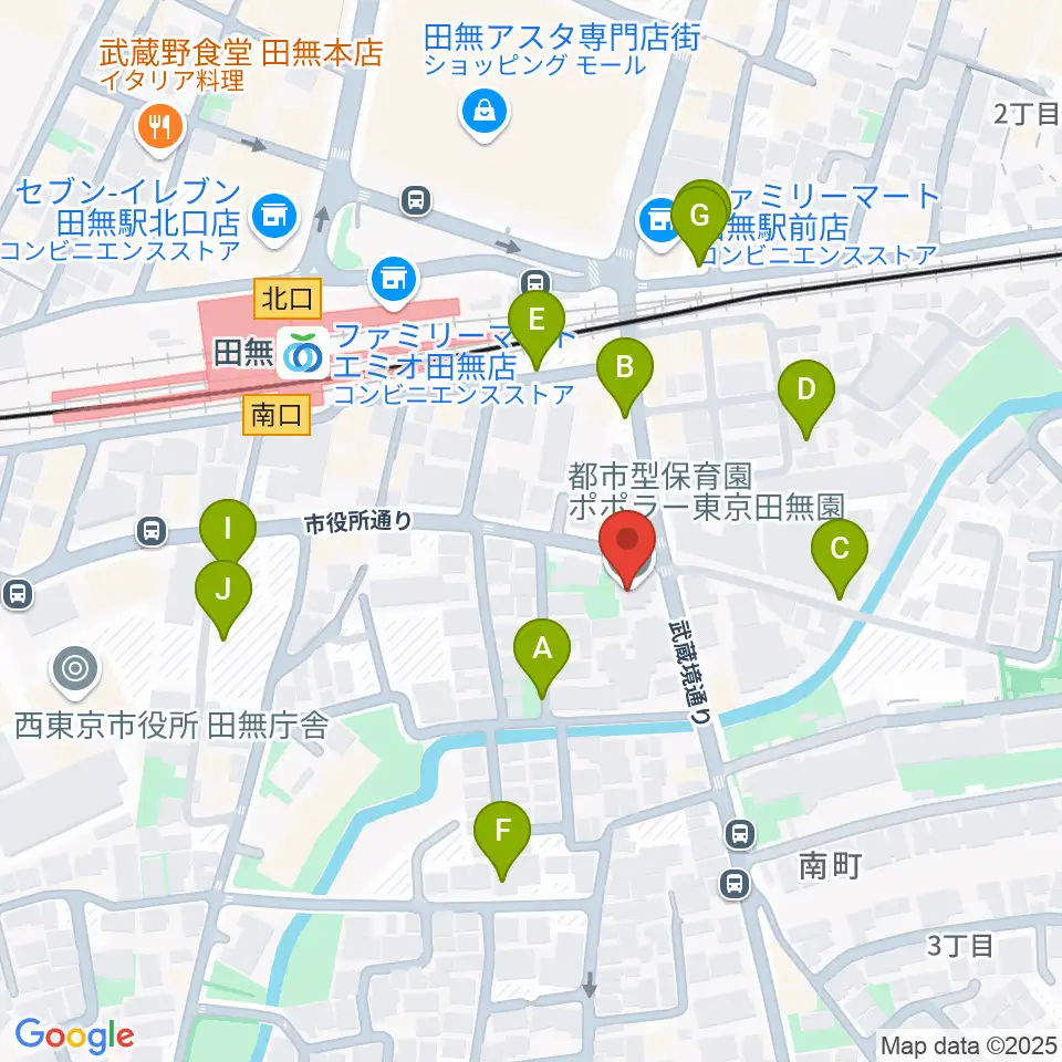 東音楽器 田無センター周辺の駐車場・コインパーキング一覧地図