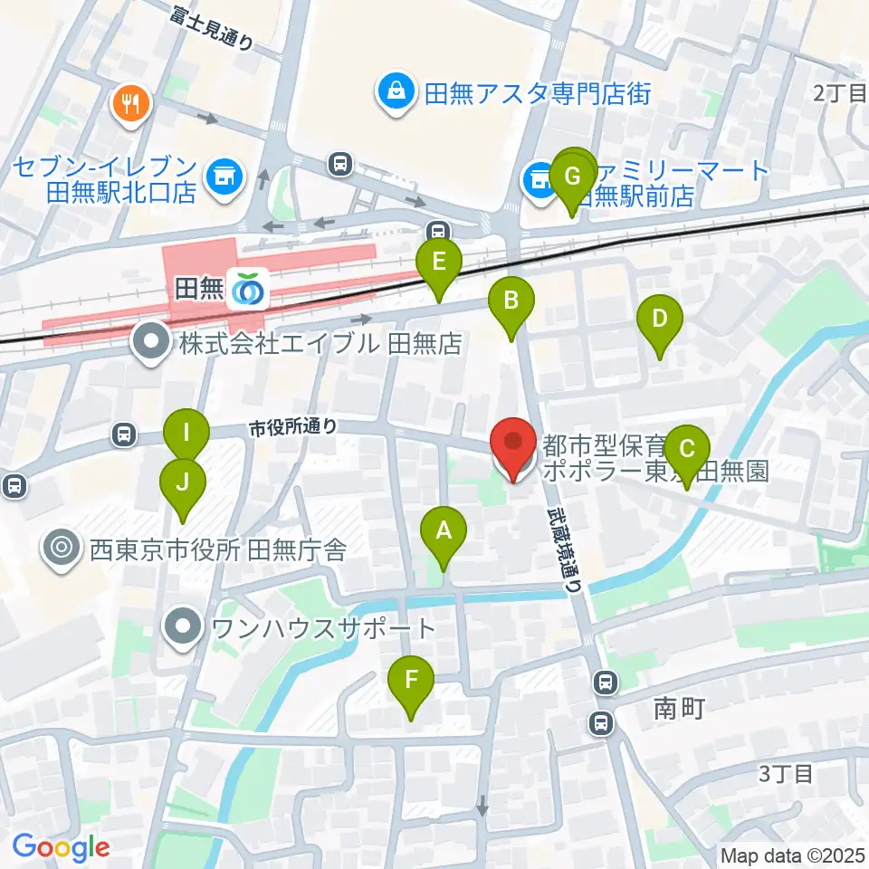 東音楽器 田無センター周辺の駐車場・コインパーキング一覧地図