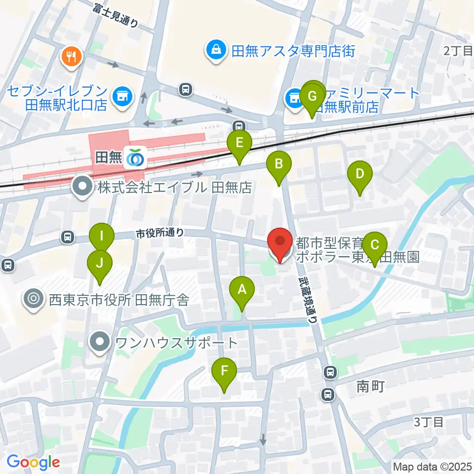 東音楽器 田無センター周辺の駐車場・コインパーキング一覧地図