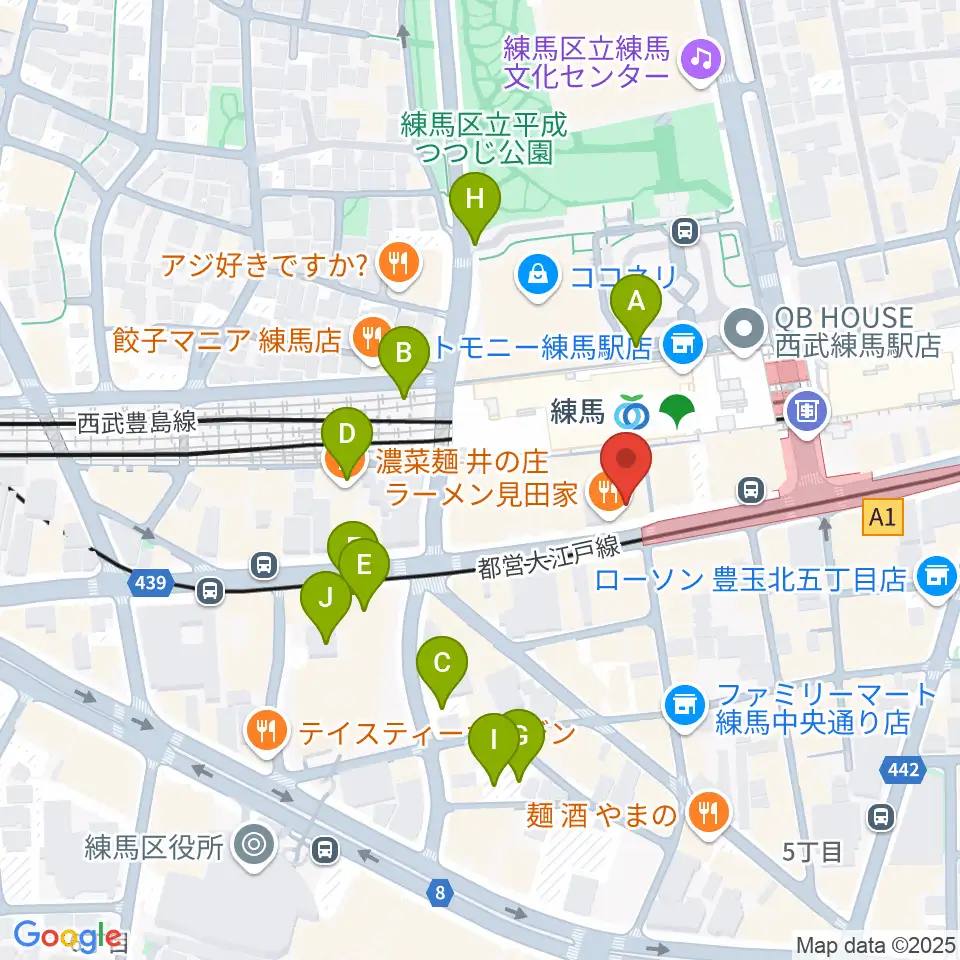 東音楽器 練馬センター周辺の駐車場・コインパーキング一覧地図