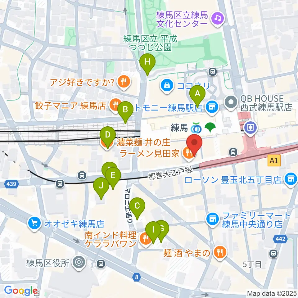 東音楽器 練馬センター周辺の駐車場・コインパーキング一覧地図