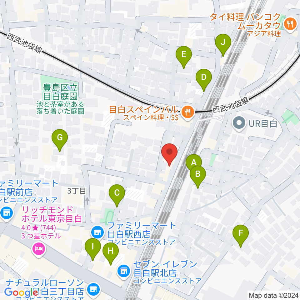 グランキャンミュージック周辺の駐車場・コインパーキング一覧地図